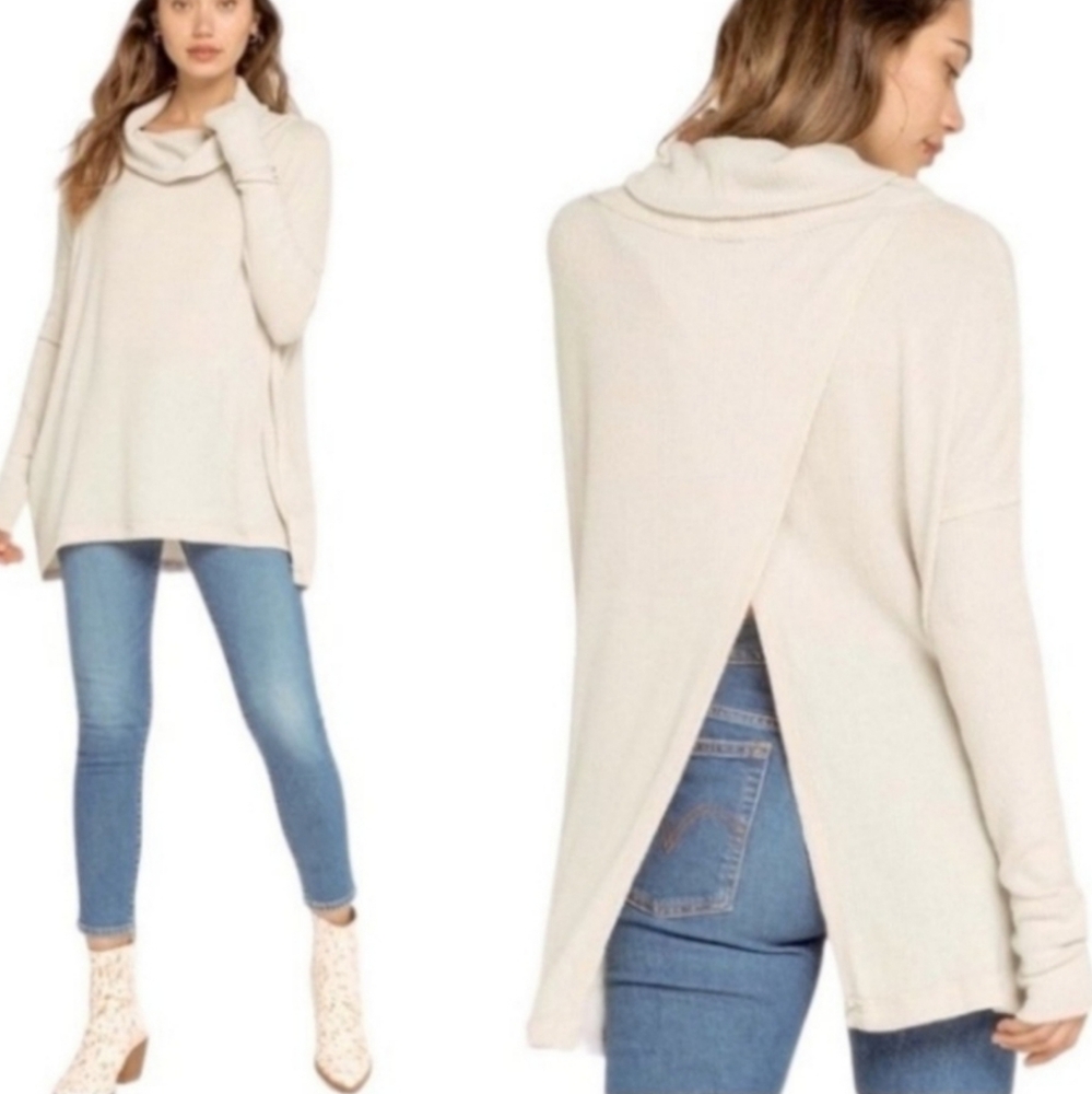 FREE PEOPLE Juicy Long Sleeve Tunic Sweater 27" Ptp NWOT